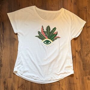 Sarah Ott New Orleans Palm Leaf Top